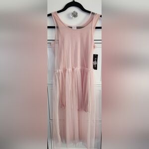 Bebe Girls Pink Tulle Dress Size M 10-12 NWT